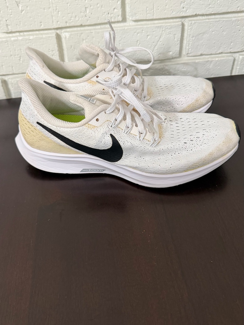 Nike Air Zoom Pegasus 35 White Black Running Shoes Women’s 7.5